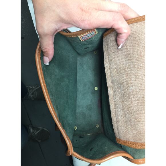 Dooney & Bourke Green Calvary Equestrian Flap All Weather Leather Crossbody Bag - Picture 13 of 16